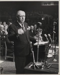 Foto av britisk statsminister Harold Macmillan