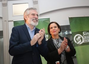 Sinn Feins Gerry Adams og Mary Lou McDonald, foto