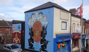 UVF-veggmaleri i Belfast. Foto