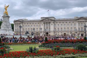 Buckingham Palace eksteriøs. Foto