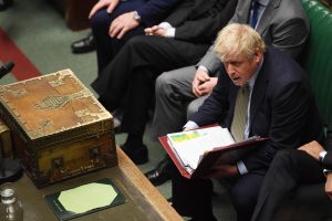 Boris Johnson i Parlamentet