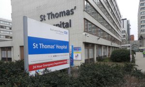 St. Thomas-sykehuset i London. Eksteriør. Foto
