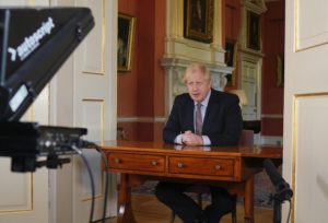 Boris Johnson holder TV-tale- foto