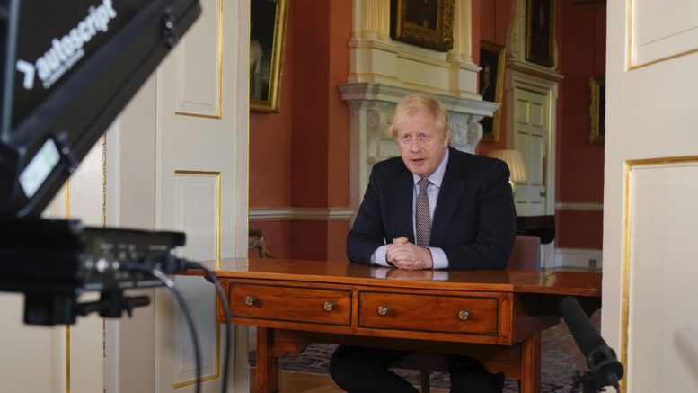 Boris Johnson holder TV-tale- foto
