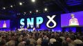 Nicola Sturgeon taler til SNPs landsmøte høsten 2019