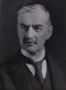 Neville Chamberlain. Portrett