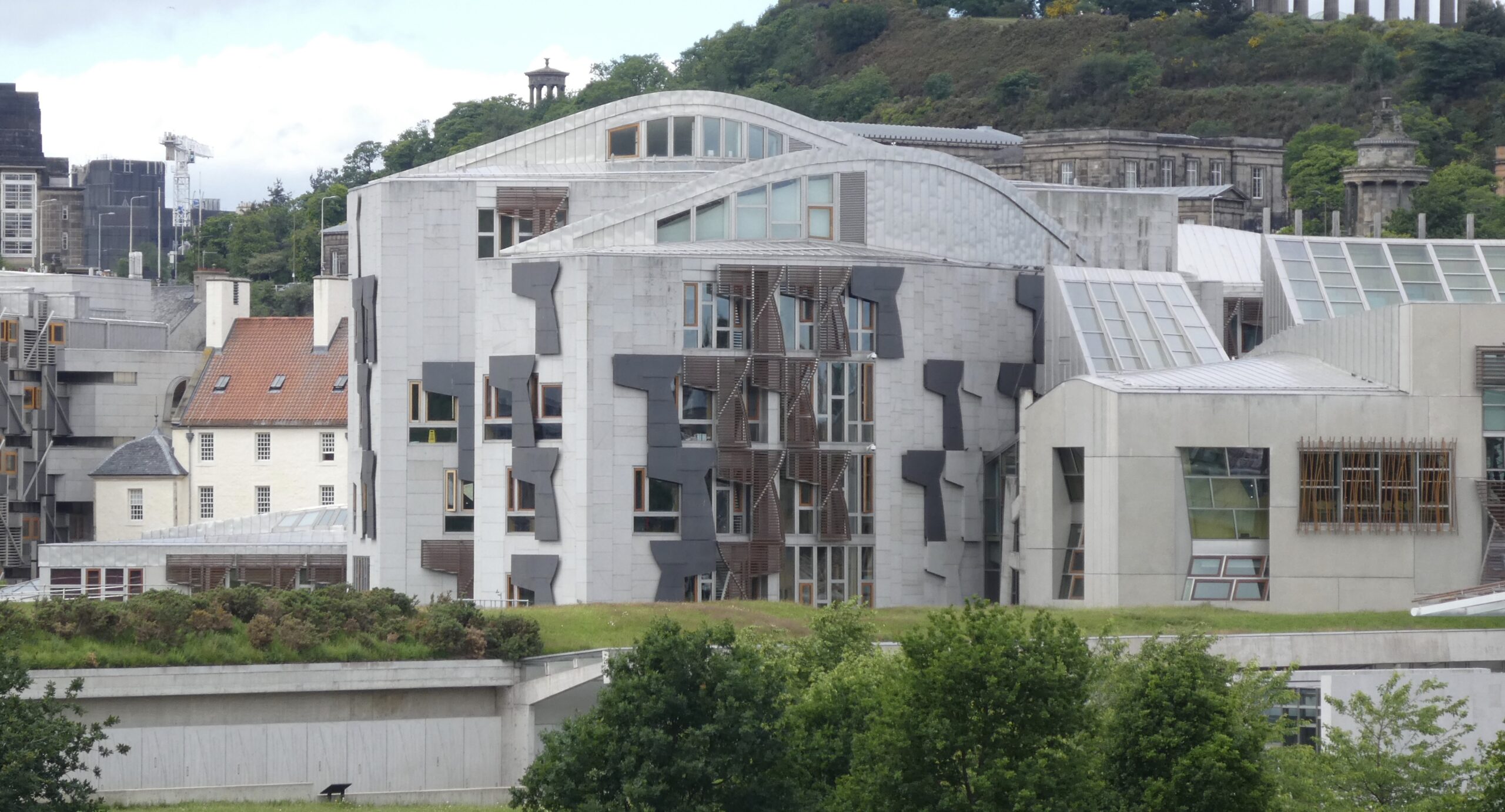 Eksteriør det skotske parlamentet i Edinburgh