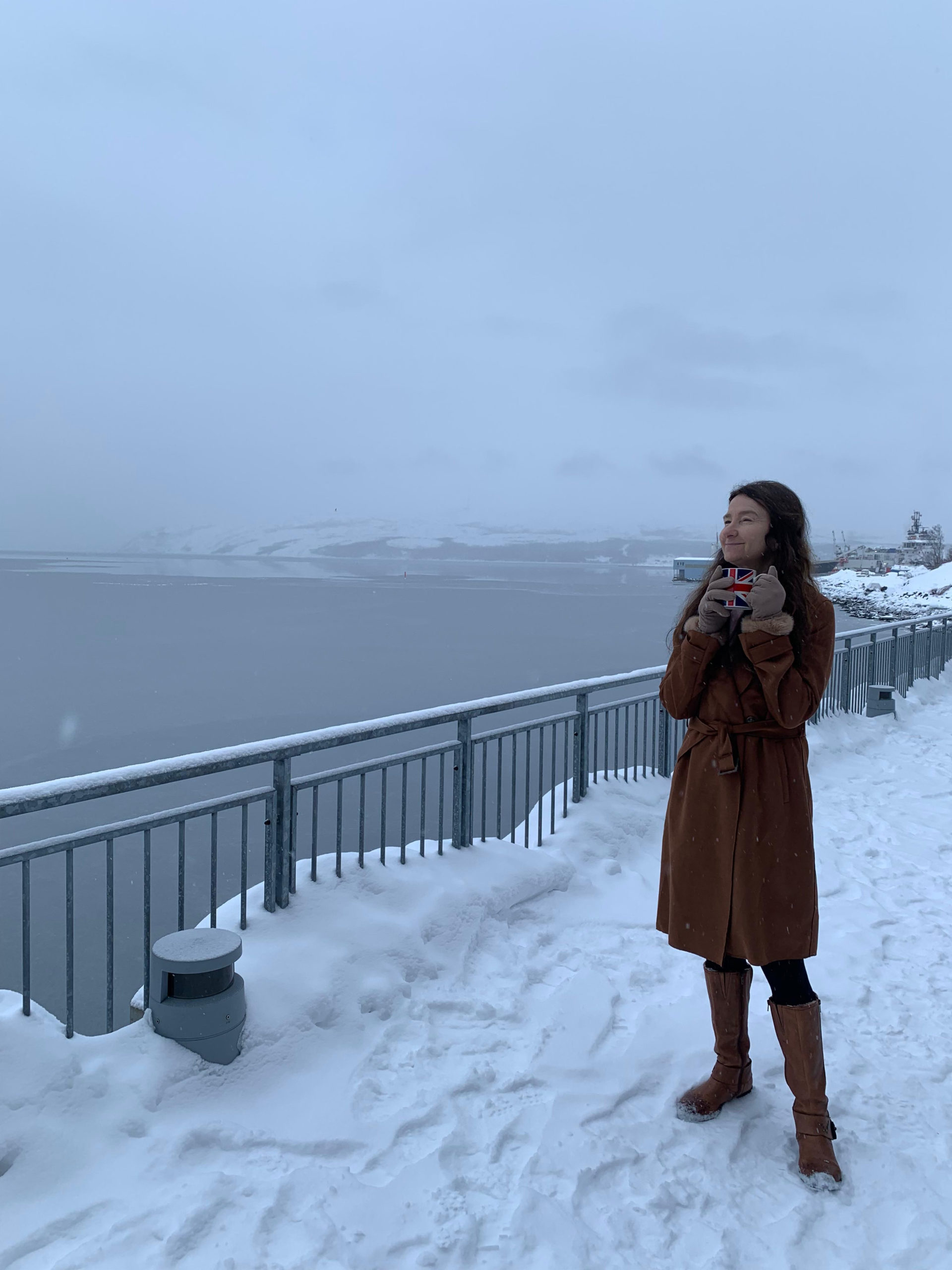 Jan Thompson på havna i Kirkenes. Foto