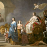 Gerrit van Honthorst maleri Triumf of the Winter. Vinterdronningen Elizabeth av Bøhmen, omgitt av sin avdøde ektemann, Friedrich og deres tretten barn, blant dem, Sophia av Hanover som er i ferd med å krone sin mor med en laurbærkrans.
